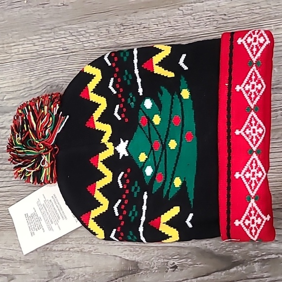 Joyin Light Up Christmas Tree Hat with Matching Christmas Light Necklace - Picture 4 of 5